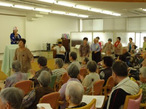 ハートランド三恵　歌のサークル山雄会訪問　H25.7.5