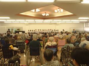 新居浜市特別養護老人ホーム　ハートランド三恵　聖マリア幼稚園訪問
