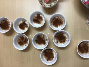 珊瑚ユニット ティラミス作り♪( ´▽｀)