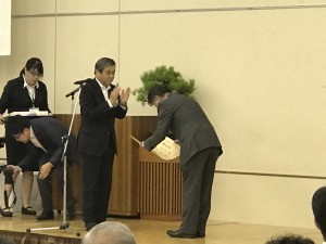 総合福祉館コミュニティハウス三恵　池内館長　優秀勤労障がい者愛媛県知事表彰受賞！！