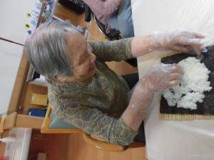 ユニット活動　巻き寿司