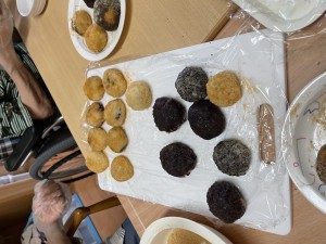 おはぎ作り