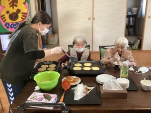 どら焼き作り