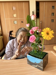 はまゆう、活け花