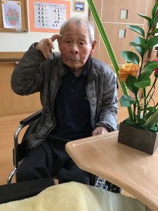 珊瑚ユニットの活け花会