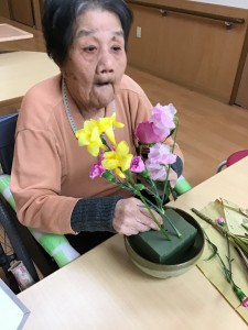 生け花の様子