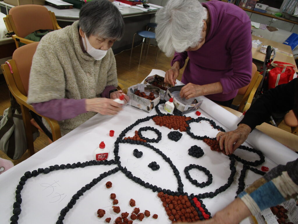 干支の壁面作り