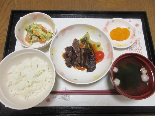 1/9 給食(ステーキの日)