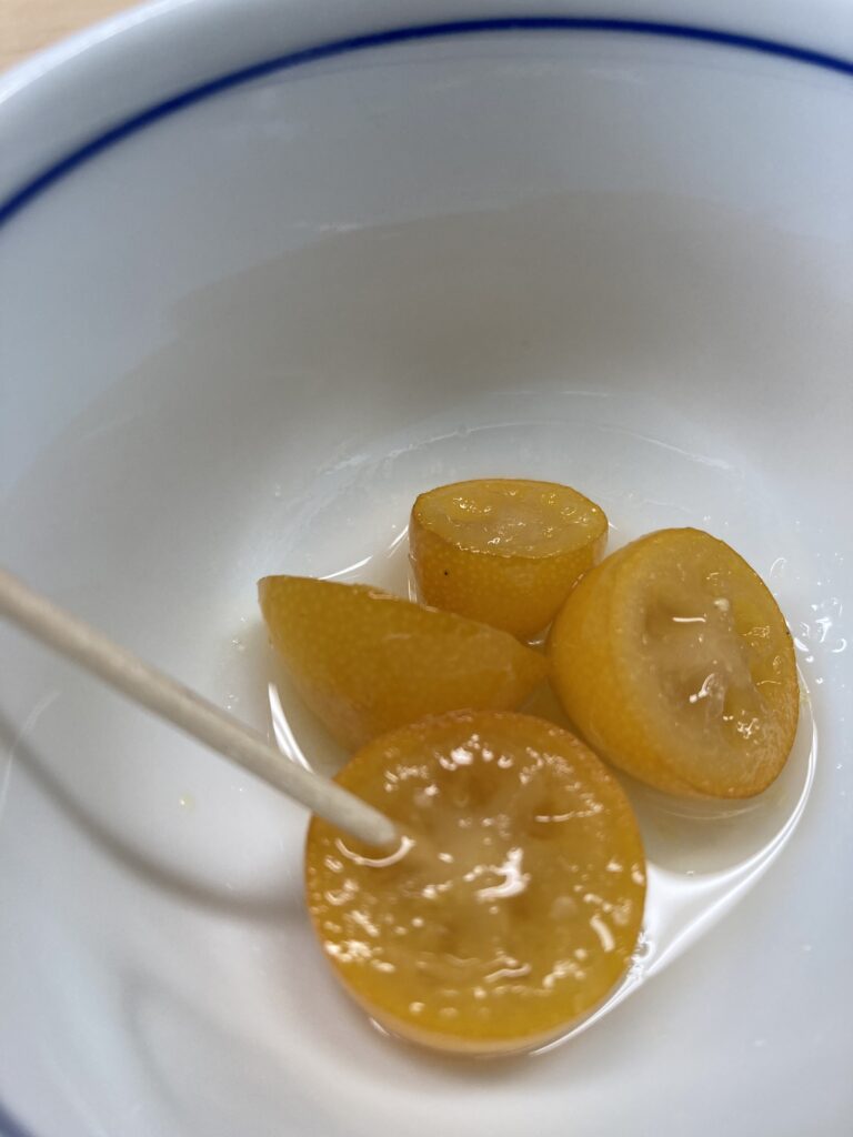 金柑の甘露煮
