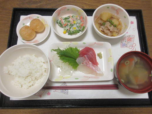 3/6　給食（お刺身の日）